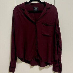 Abercrombie & Fitch | Maroon Blouse | Sz Small